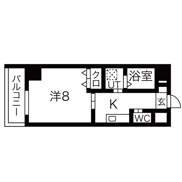 402の間取り図