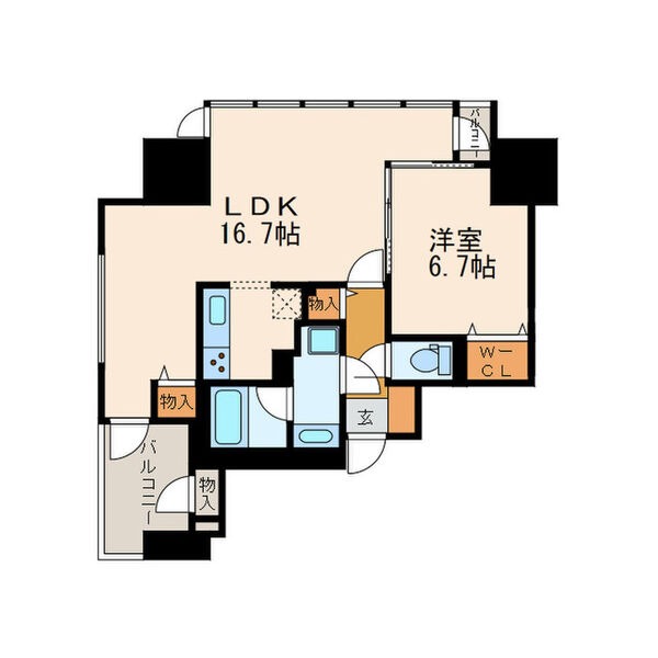 1205の間取り図