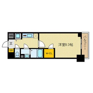 C 1Kの間取り図