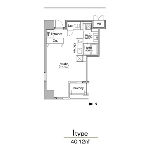 I 1Rの間取り図