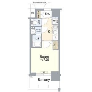 C2 1Kの間取り図