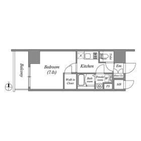 B 1Kの間取り図