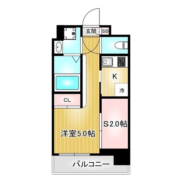 Ｃ 1Kの間取り図