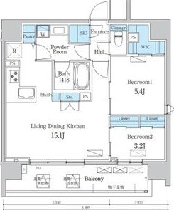 1102の間取り図