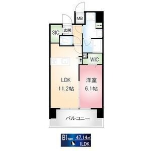 Ⅱ 1LDKの間取り図