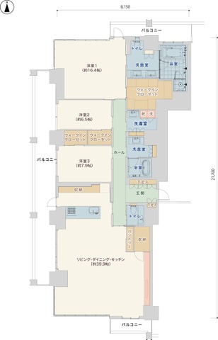 High deluxe・I 3LDKの間取り図
