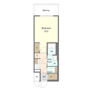 B 1Kの間取り図