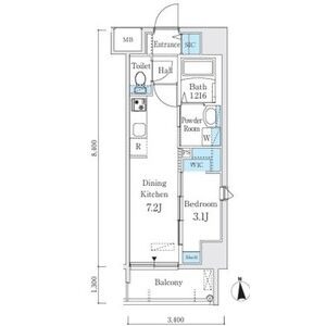 204の間取り図