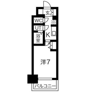 C2 1Kの間取り図