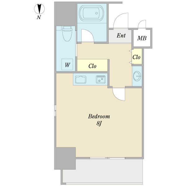 1Kの間取り図