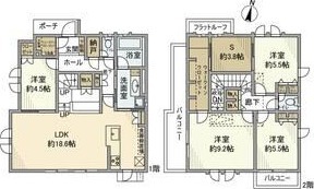A 4LDKの間取り図