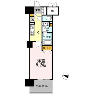 1Kの間取り図