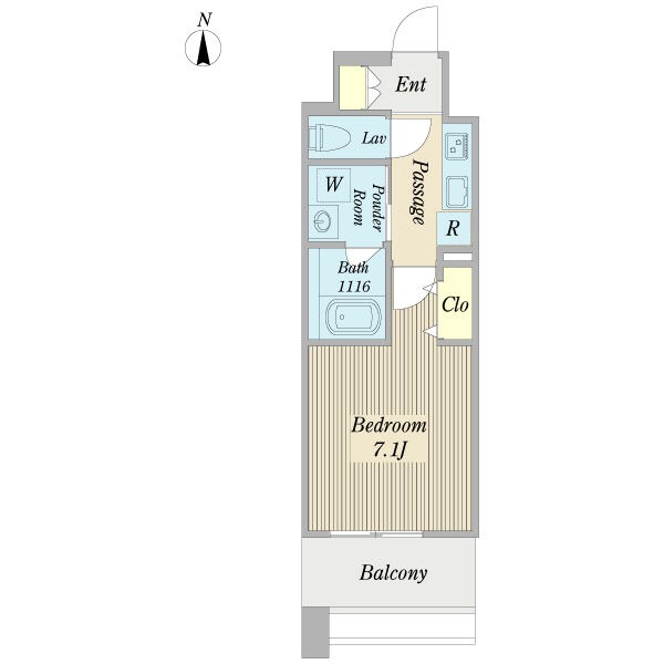 C 1Kの間取り図