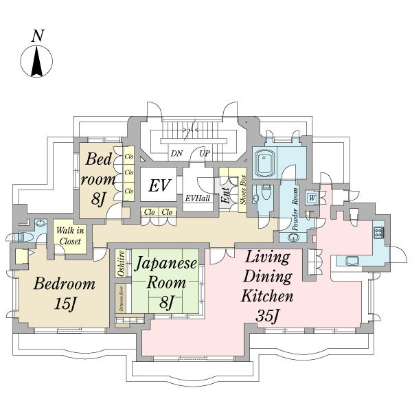 A 3LDKの間取り図