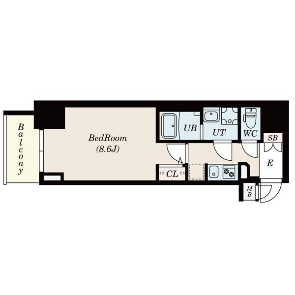 C 1Kの間取り図
