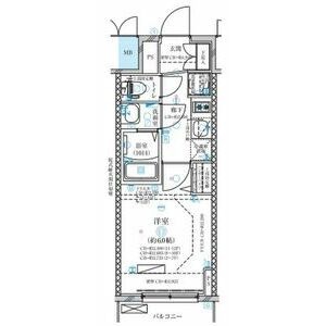 B 1Kの間取り図