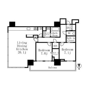 I 2LDKの間取り図