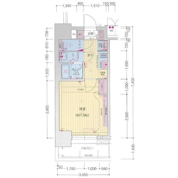 401の間取り図
