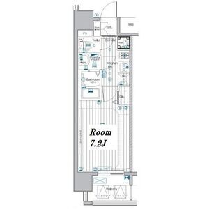 A2 1Kの間取り図