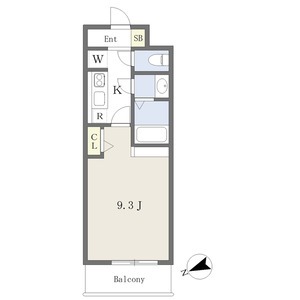 402の間取り図