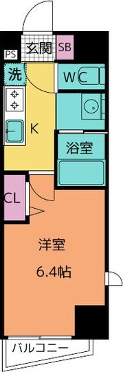 A 1Kの間取り図