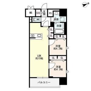 609の間取り図