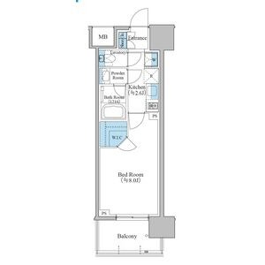 1Kの間取り図