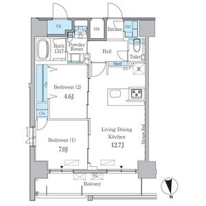 1304 の間取り図