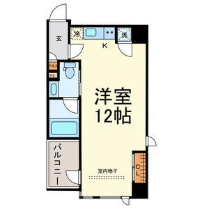 A 1Rの間取り図