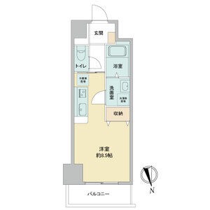 C 1Rの間取り図