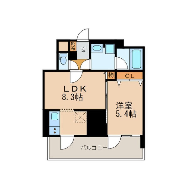 1302の間取り図