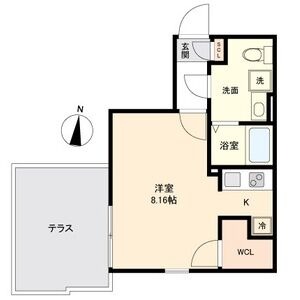 A 1Rの間取り図