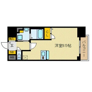 C' 1Rの間取り図