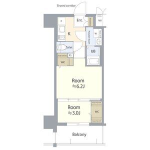 F 2Kの間取り図