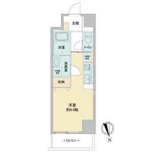 A 1Rの間取り図
