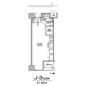 J-3 1Rの間取り図