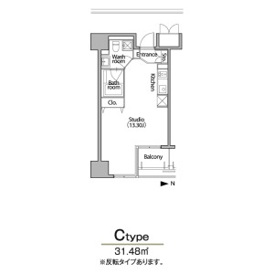 C 1Rの間取り図