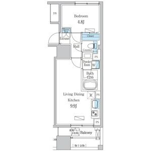 1LDKの間取り図