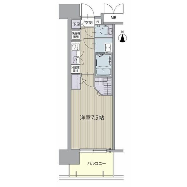 C 1Kの間取り図