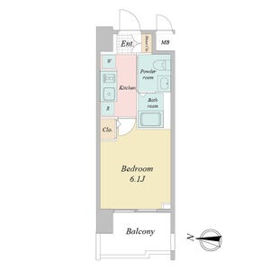 B 1Kの間取り図