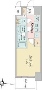 1Kの間取り図