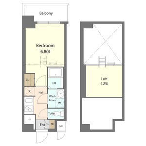 C 1Kの間取り図