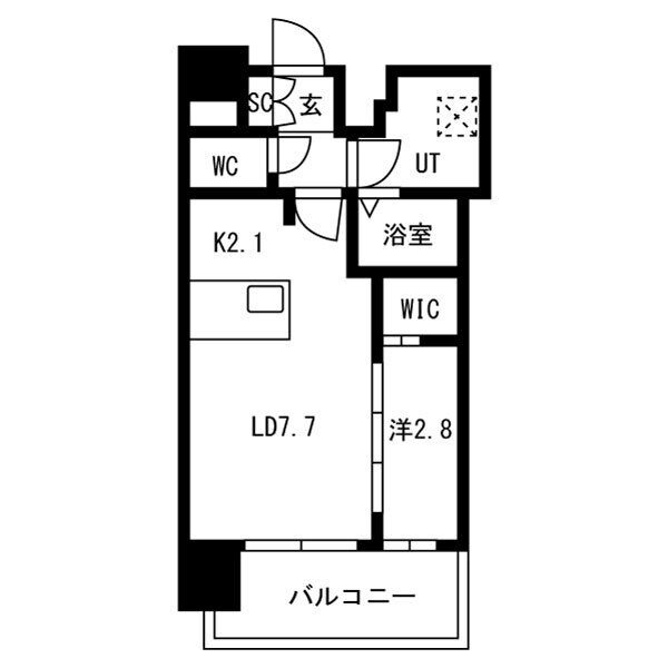 1401の間取り図