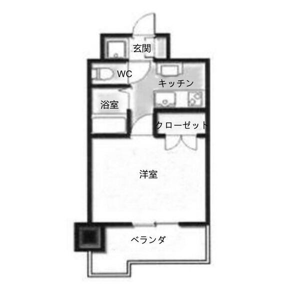 C 1Kの間取り図