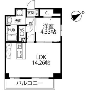 Ⅰ 1LDKの間取り図