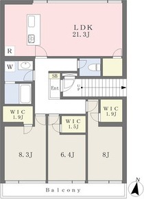 B2の間取り図