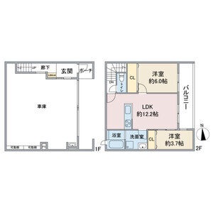 W1の間取り図