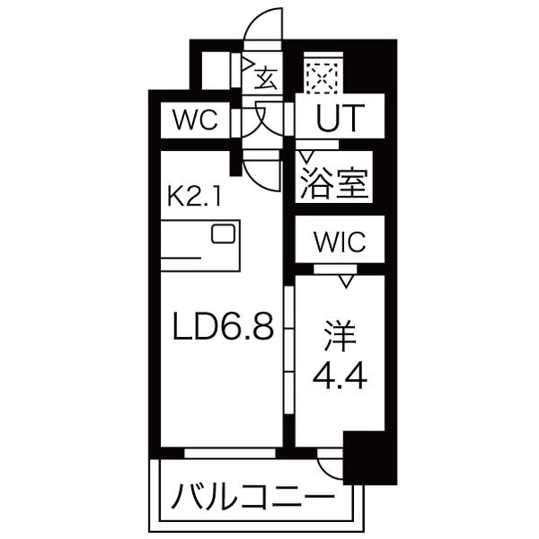 Ⅷ 1LDKの間取り図