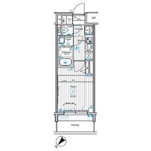 I 1Kの間取り図