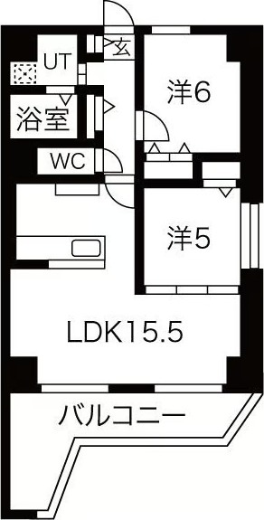 9-Aの間取り図